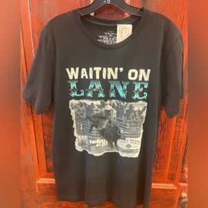 Waitin’ On Lane Frost Tee NWT by Crazy Train